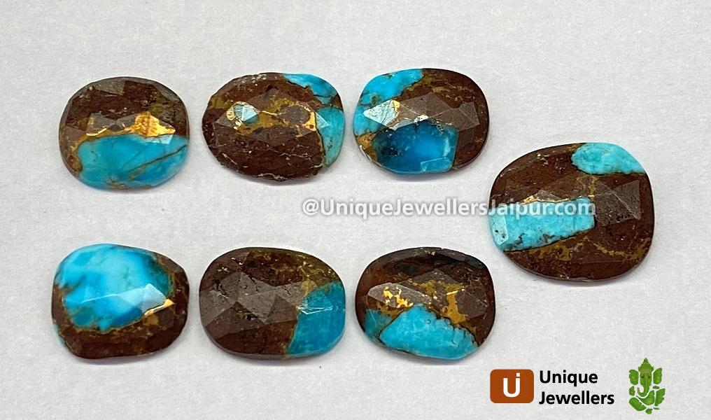 Copper Lava Mohave Turquoise Rose Cut Slices